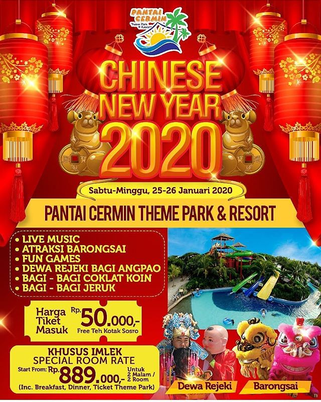 Imlek 2020, Seru-seruan di Pantai Cermin Themepark & Resort Yuk