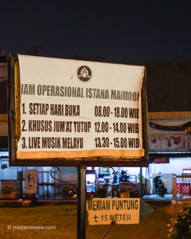 Jadwal Kunjungan Wisatawan di Istana Maimoon Medan