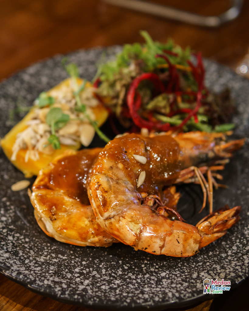 Grilled King Prawn Fruity Barbeque