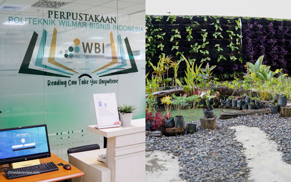 Perpustakaan & Vertical Garden Politeknik WBI (Wilmar Bisnis Indonesia)