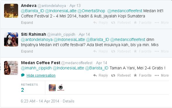 Lokasi Medan International Coffee Festival (MICF) 2014