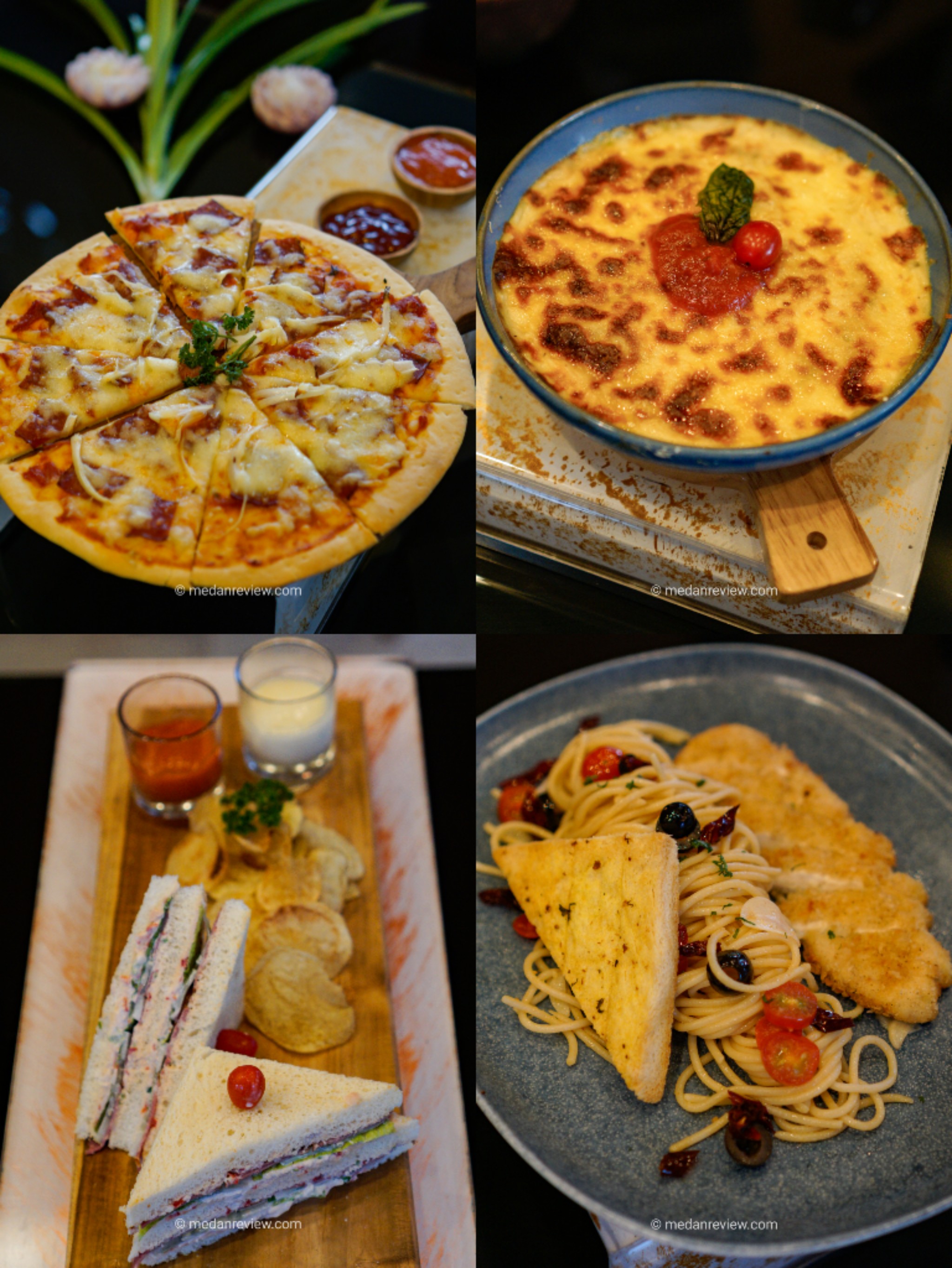 Menu Pizza dan Pasta Kafe Ulos Santika Medan