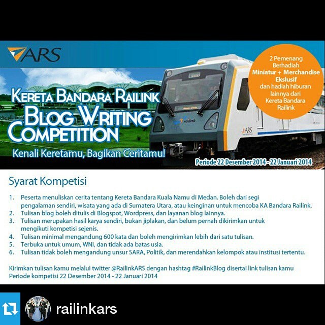 Blog Writing Competition Kereta Bandara Railink