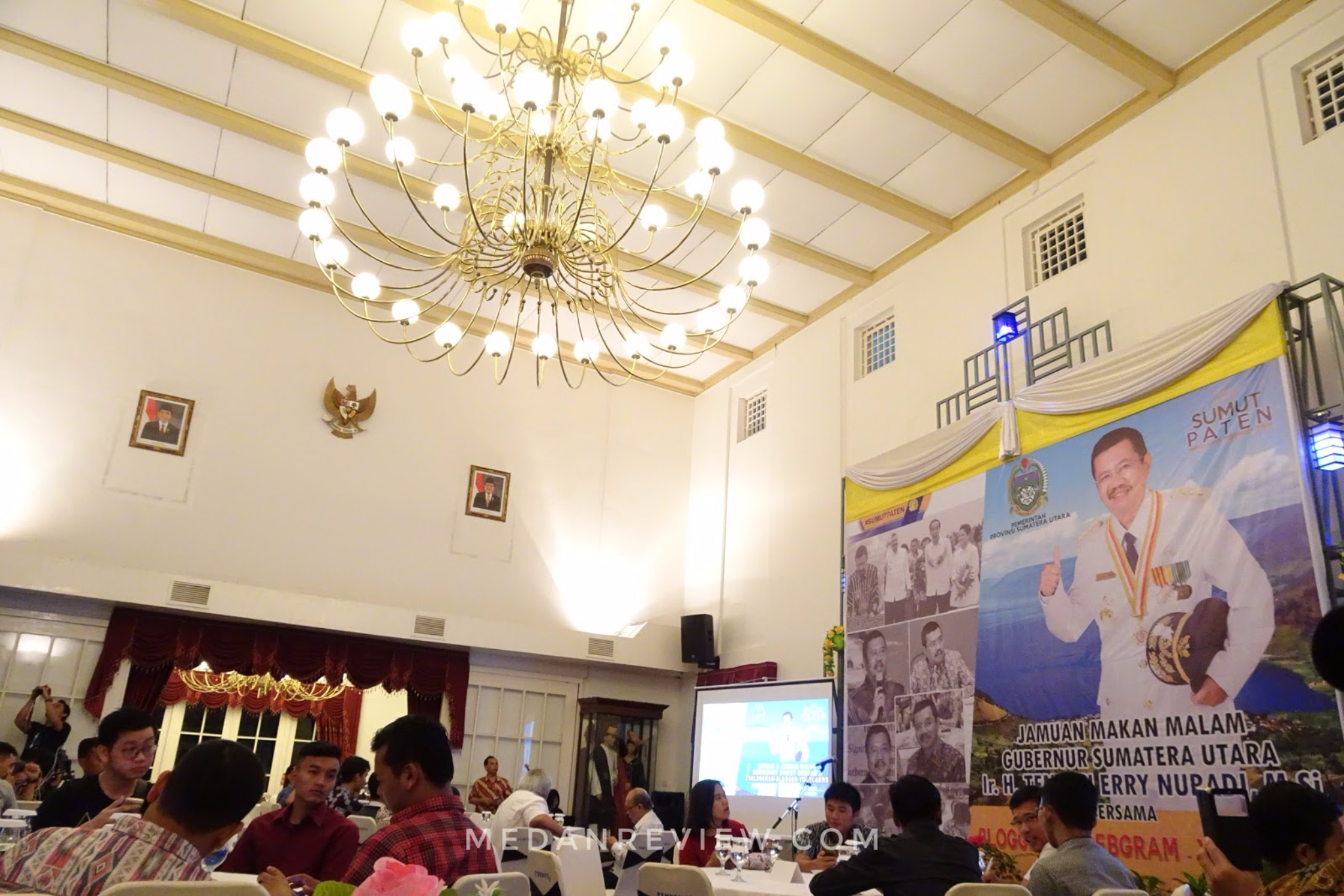 Ruang Utama Jamuan Makan Malam dan Kopdar Bersama Gubernur Sumatera Utara
