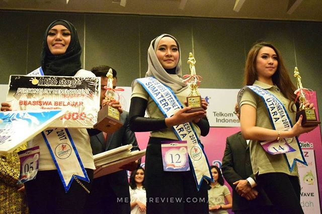 Perwakilan 3 terbaik Miss Internet Sumatera Utara 2017