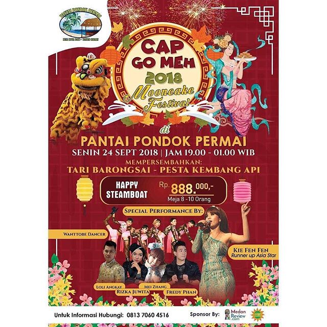 Pantai Pondok Permai : Cap Go Meh 2018, Mooncake Festival
