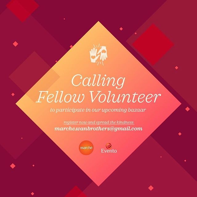 Marche.ig x Evento : Calling Fellow Volunteers