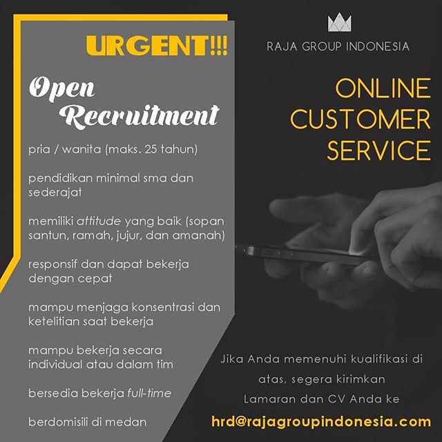 Raja Group Indonesia : Lowongan Kerja Online Customer Service